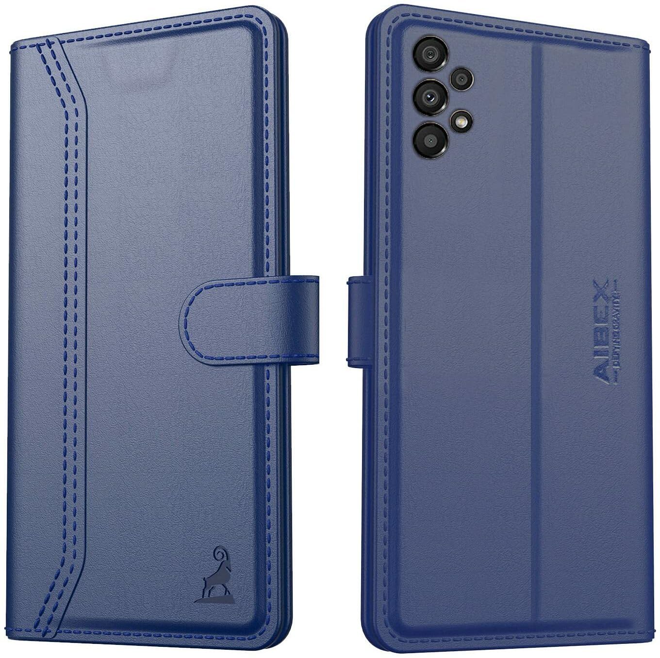 AIBEX ® Samsung Galaxy A33 5G Flip Cover Leather Finish | Inside TPU with Card Pockets | Wallet Stand | Complete Protection Flip Case Blue (B0B12TMY2Q) Amazon Price History, Amazon Price Tracker