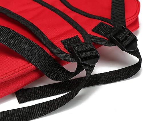 Miniatura 5 de Bolsa roja de primeros auxilios, mochila vacía de primeros auxilios, bolsa de almacenamiento médica vacía para botiquines de primeros auxilios,