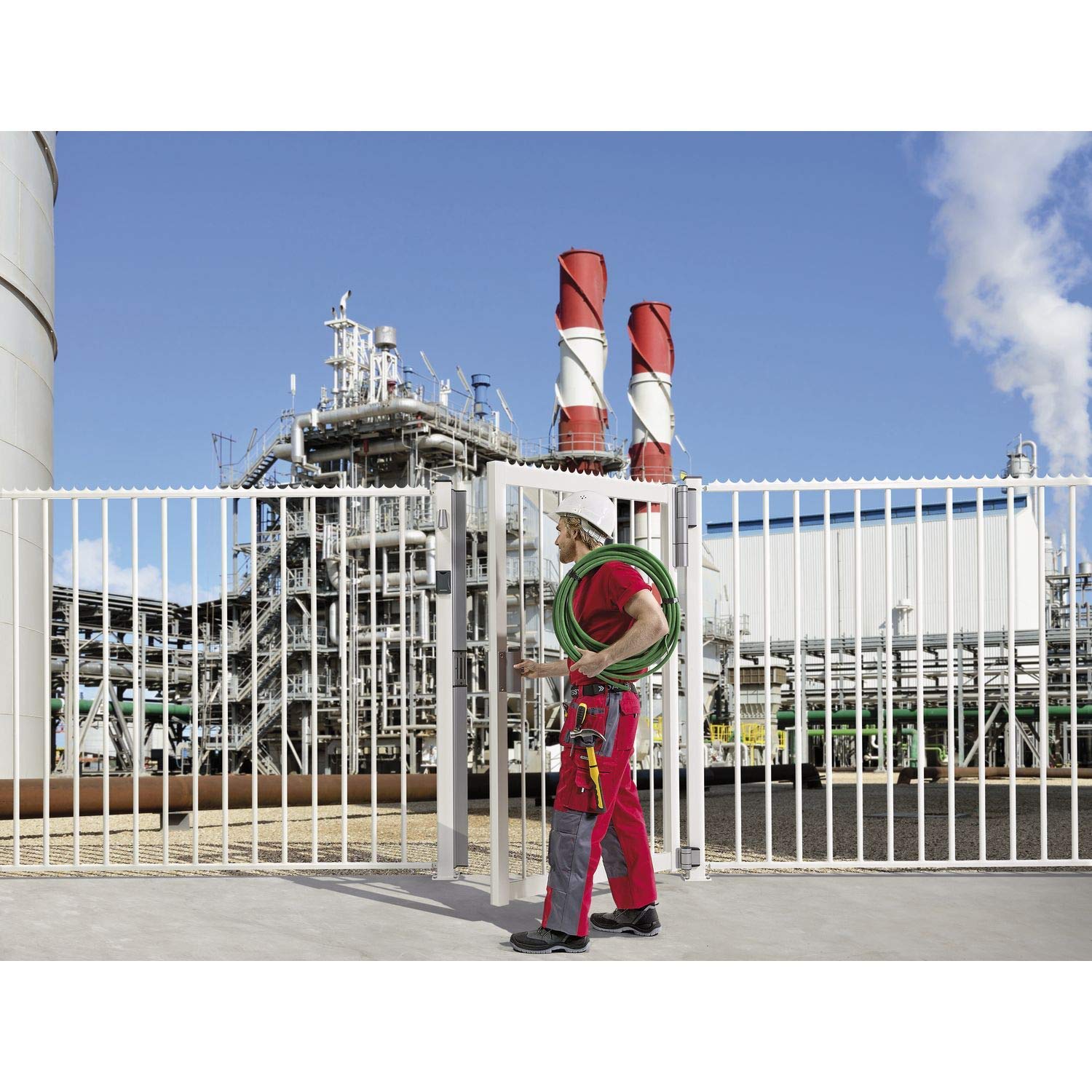 Amazon.com: Mammoth 180° Gate Hinge Self-Closing Aluminium Silver