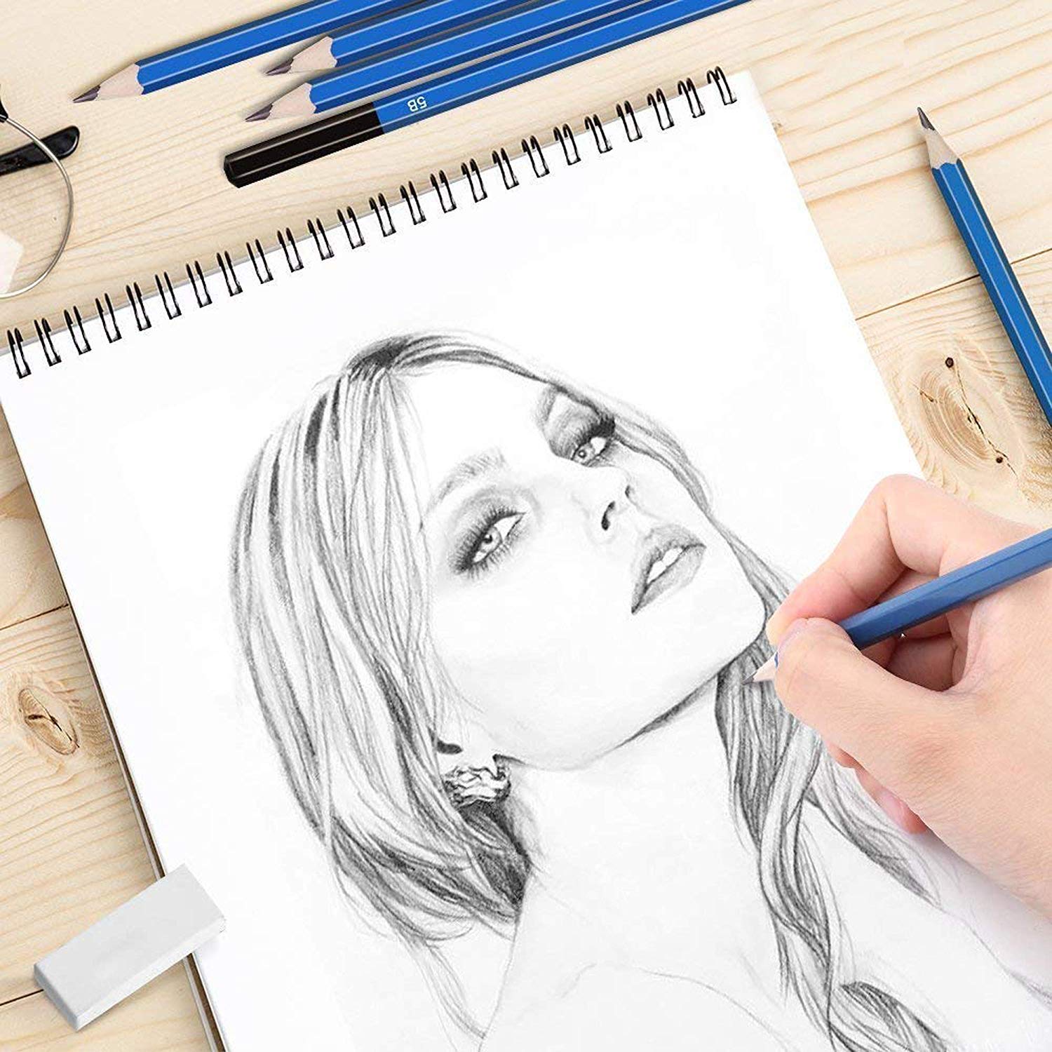 Buy ZZWOND Drawing Pencils For Artists,72 Piece Kit Sketch Pencils and