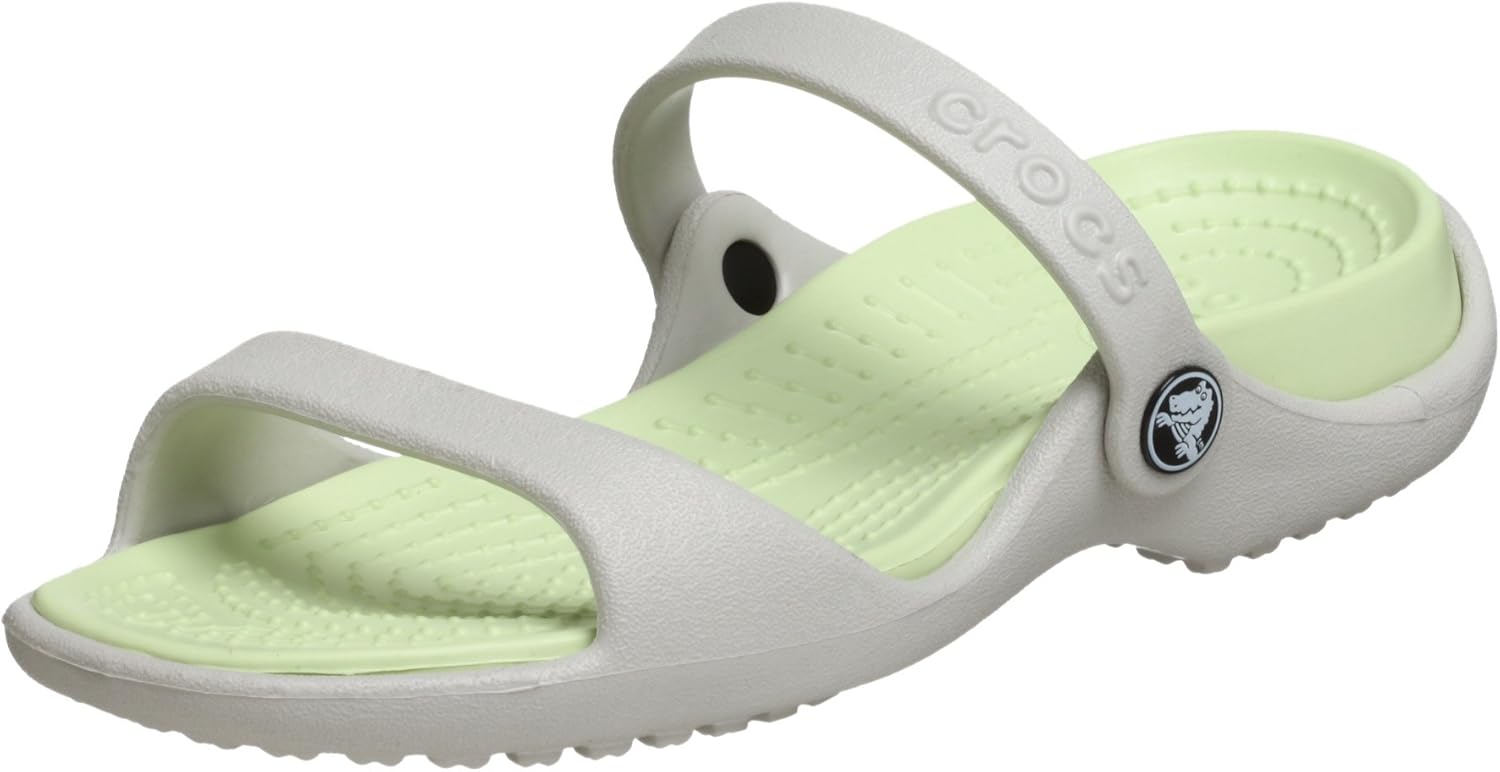 Crocs Womens Cleo , Color Pearl White Celery, Size 38 EU Buy Online