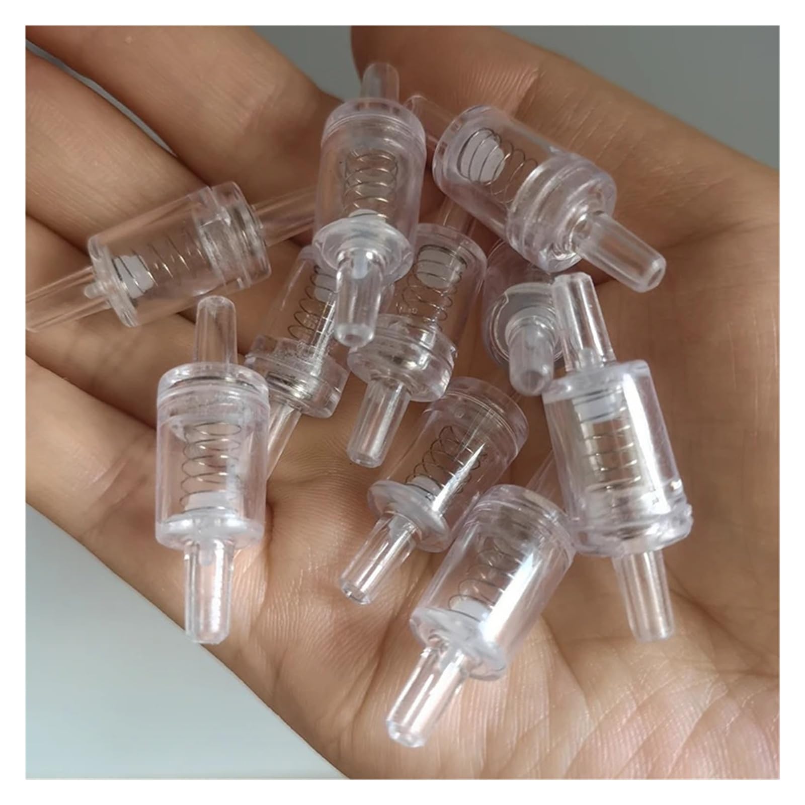 10/20/50 Stück Aquarium-Luftpumpen-Rückschlagventil, Einweg-Rückschlagventil mit Feder, Aquarium-Zubehör(50pcs)