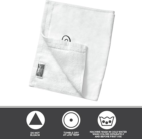 Miniatura 5 de Toallas con monograma, regalo personalizado, 11 x 18 pulgadas, juego de 2 toallas bordadas negras, extra absorbentes, 100% algodón, acabado de