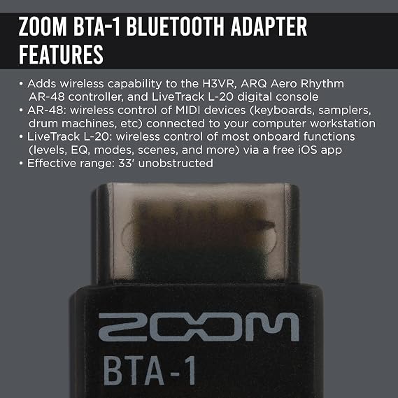 Zoom R20 Multi Track Tabletop Recorder Bundle with Bluetooth Adapter