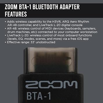 Zoom R20 Multi Track Tabletop Recorder Bundle with Bluetooth Adapter