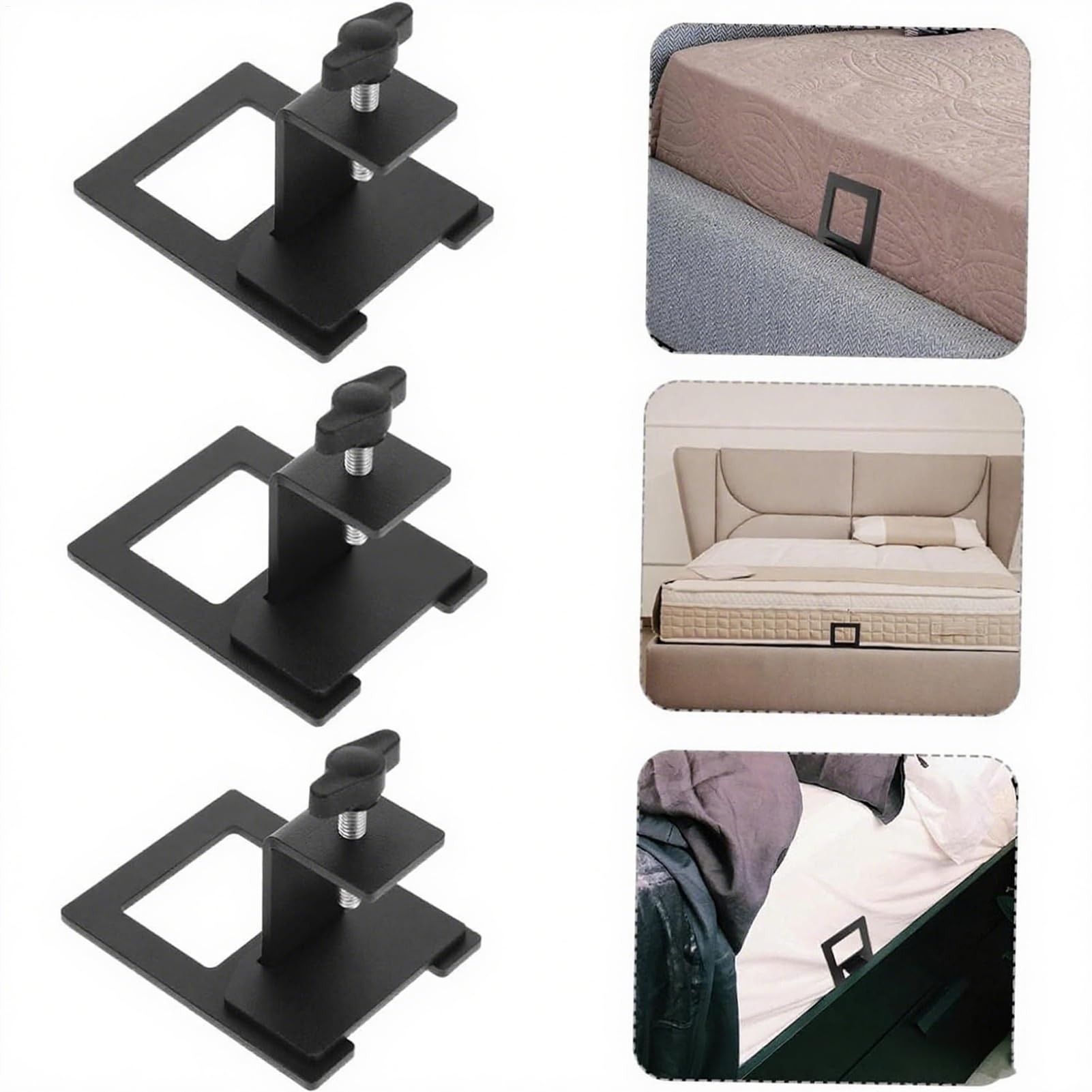 Bloque-Matelas Antidérapants Cales-Meubles Renforcées Acier Carbone