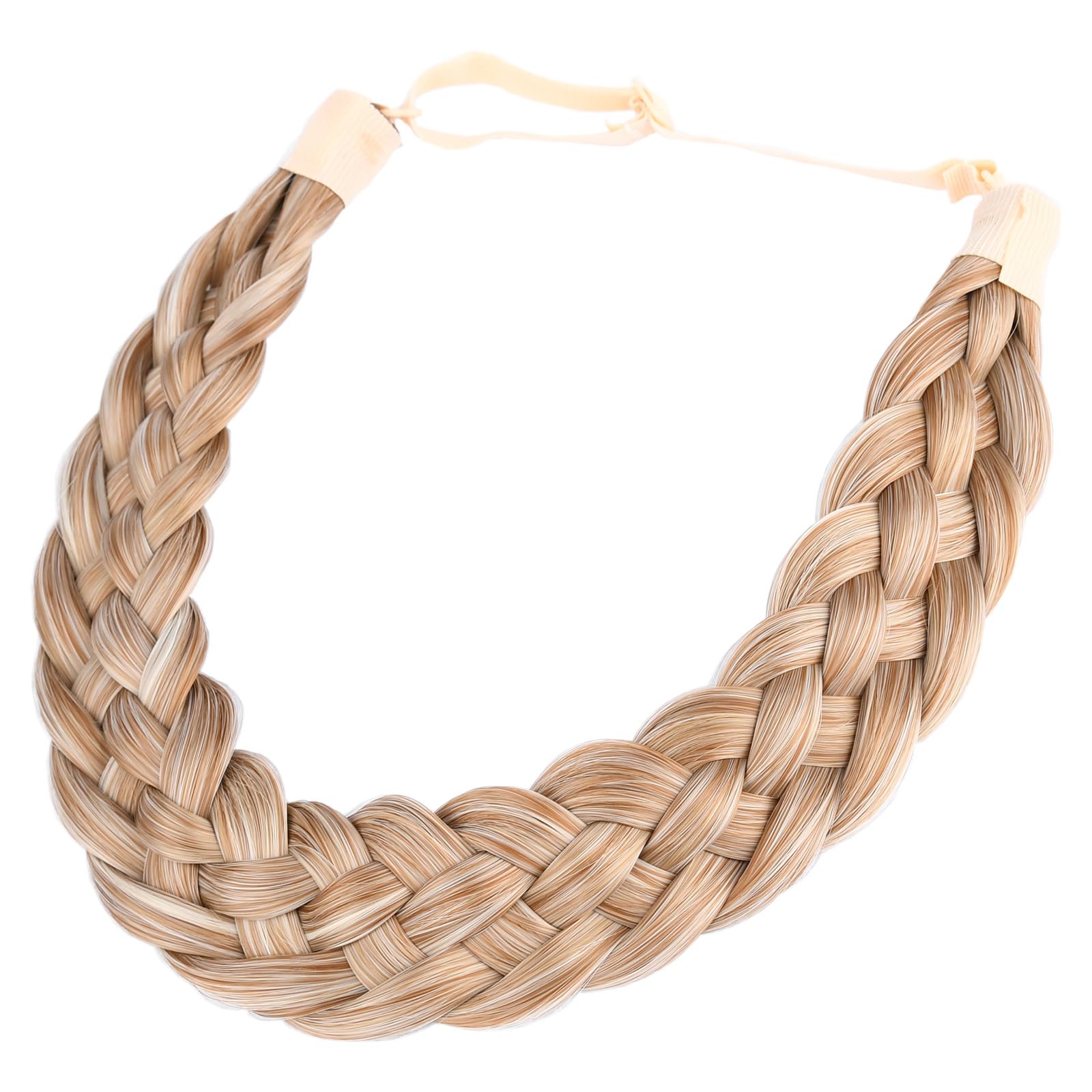 Gledola 5 Strands Synthetic Hair Braid Headband Hair Braided Headband for Women Girl (Golden Blonde)