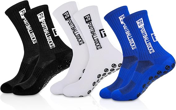 4 Paar Fußball Socken Anti-Rutsch - Sportsocken Größe 40-46
