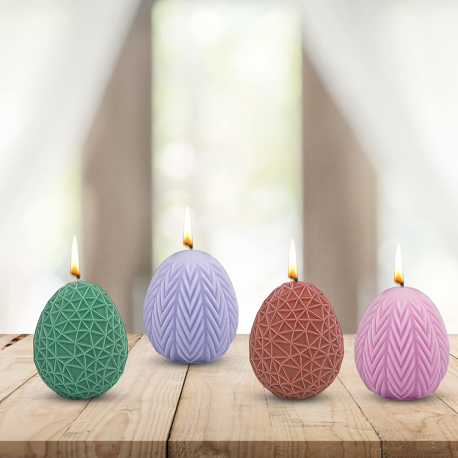 Silikonform Ostereier 3D - Gießform Für Kerzen, Harz & Ostern Deko