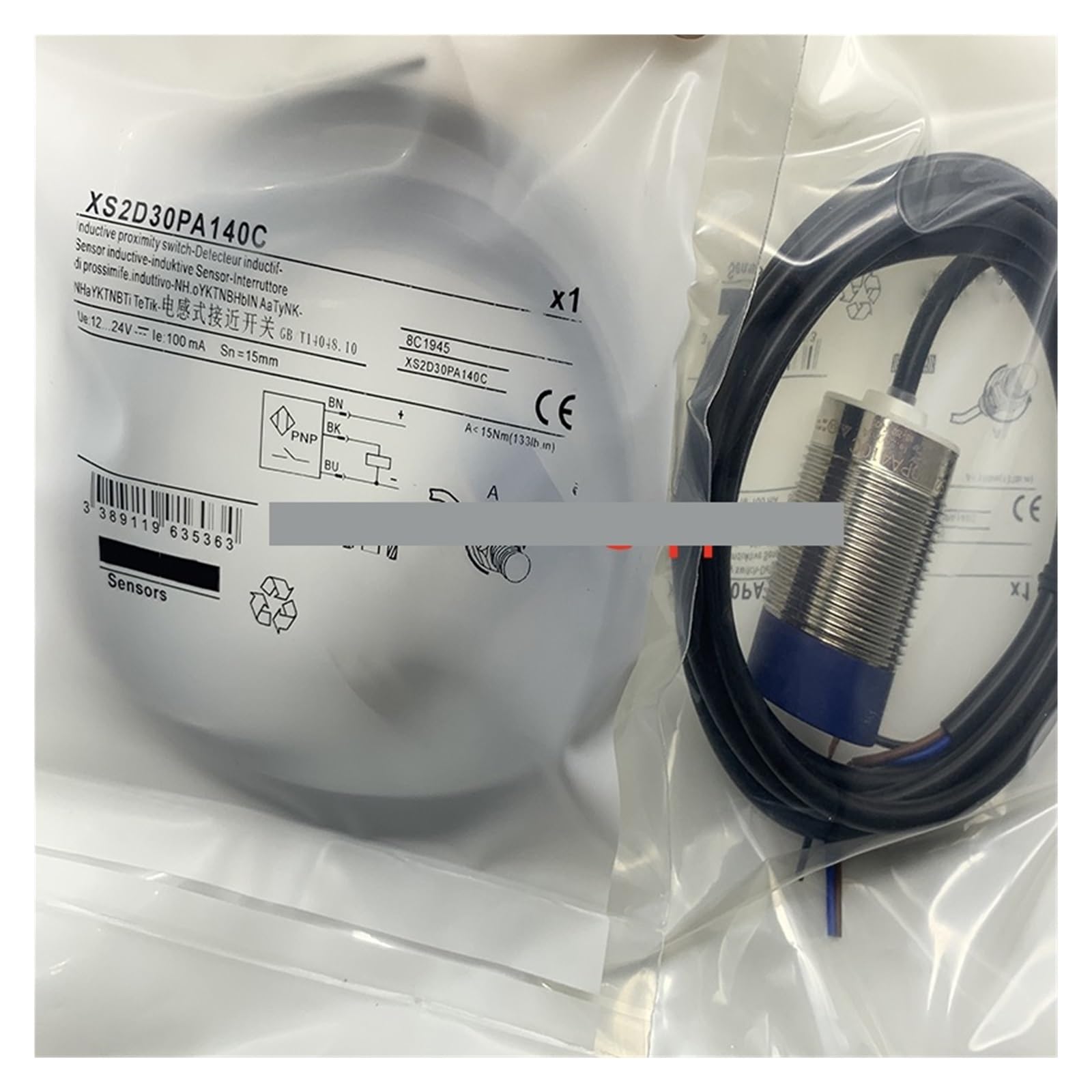 ZVQYSGIW 1pcs Proximity switch XS2D18NA140C sensor