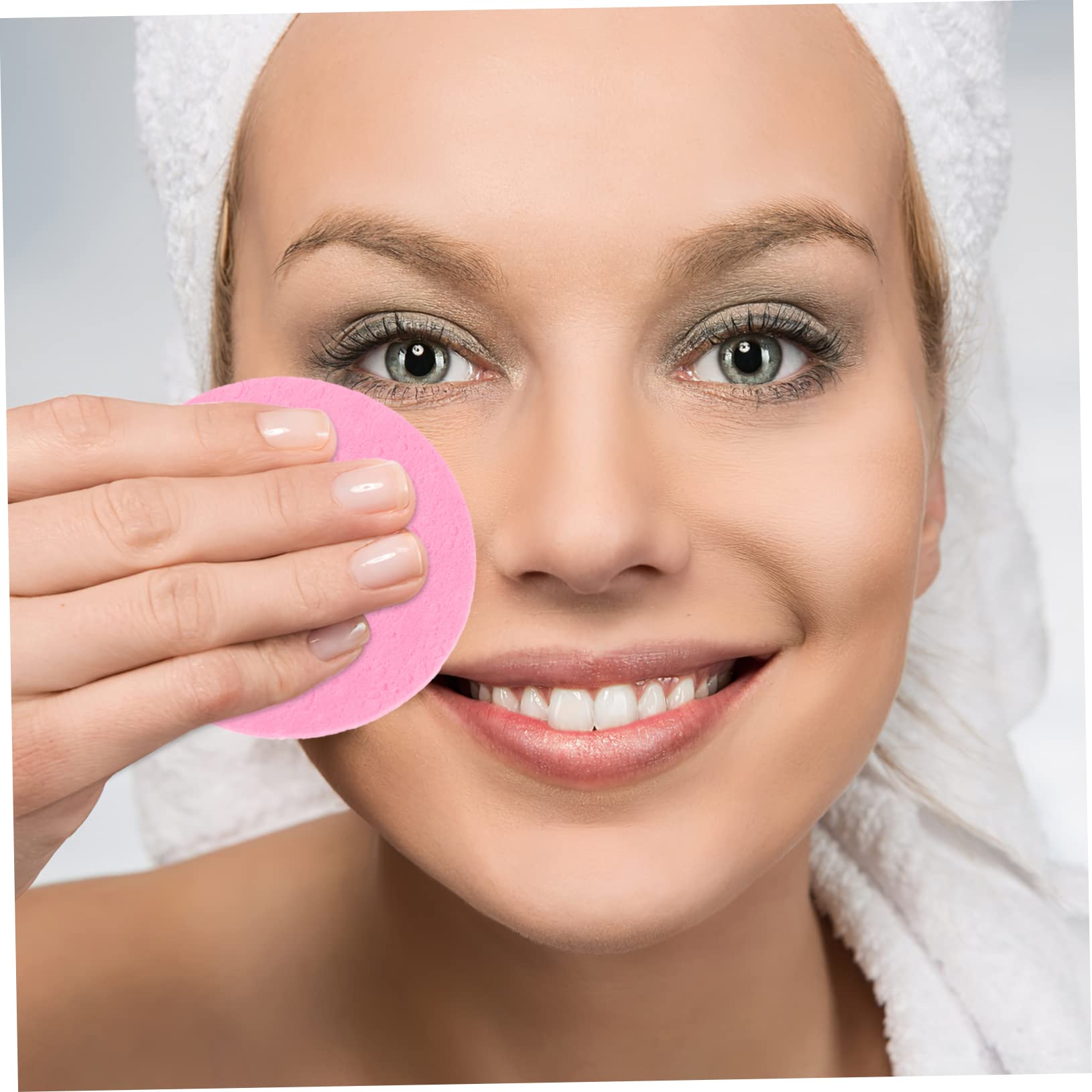 FRCOLOR 250pezzi Spugne Facciali Portatili Per Rimozione Make-up Spugne Naturali Per Pulizia Viso Riutilizzabili e Adatte Ai Viaggi Ottimali Per Uso Quotidiano