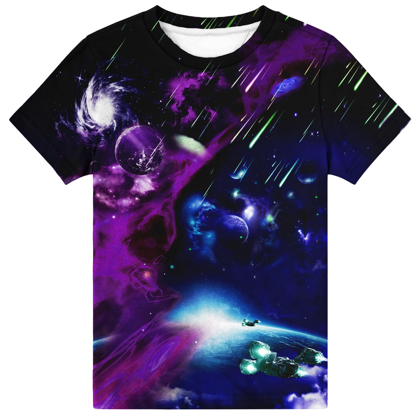 Hgvoetty Boys Girls Graphic T-Shirts Kid 3D Casual Tops Tees for 6-16 Years
