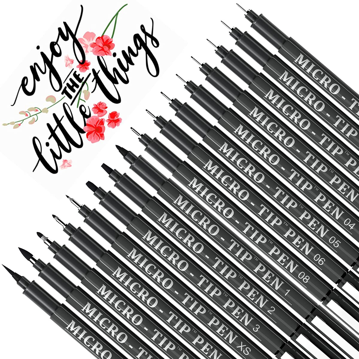 Buy 16 Pack Calligraphy Pens, Hand Lettering Pens, Brush Markers Black