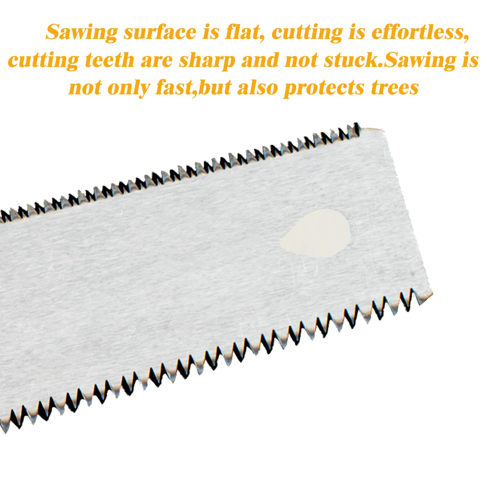 Amazleer Japanese Pull Flush Cut Saw for Woodworking Gardening Double-Edged Pruning Hand Saw - Image 4