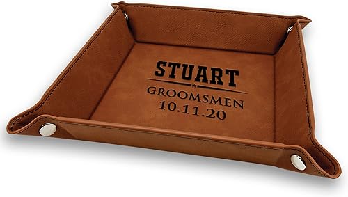 Bandeja personalizada para Catchall, organizador de valet personalizado, organizador de joyas de cuero, bandeja de valet para hombres y mujeres,