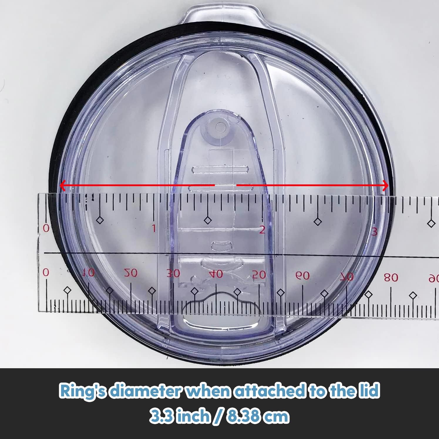 Bіg Sаlе Pack of 2-20/10 oz Replacement Rubber Lid Ring, 3.3 Inch Diameter - Gasket Seals, Lid for Insulated Stainless Steel Tumbler, Cups Vacuum Effect fit for Brands- Yeti, Ozark Trail, Beast, White by C&Berg