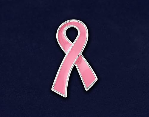 Miniatura 2 de Breast Cancer Pink Ribbon Pins - Pink Ribbon Wholesale Pack Pins for Breast Cancer Awareness - Perfect for Support Groups, Promotional Events,