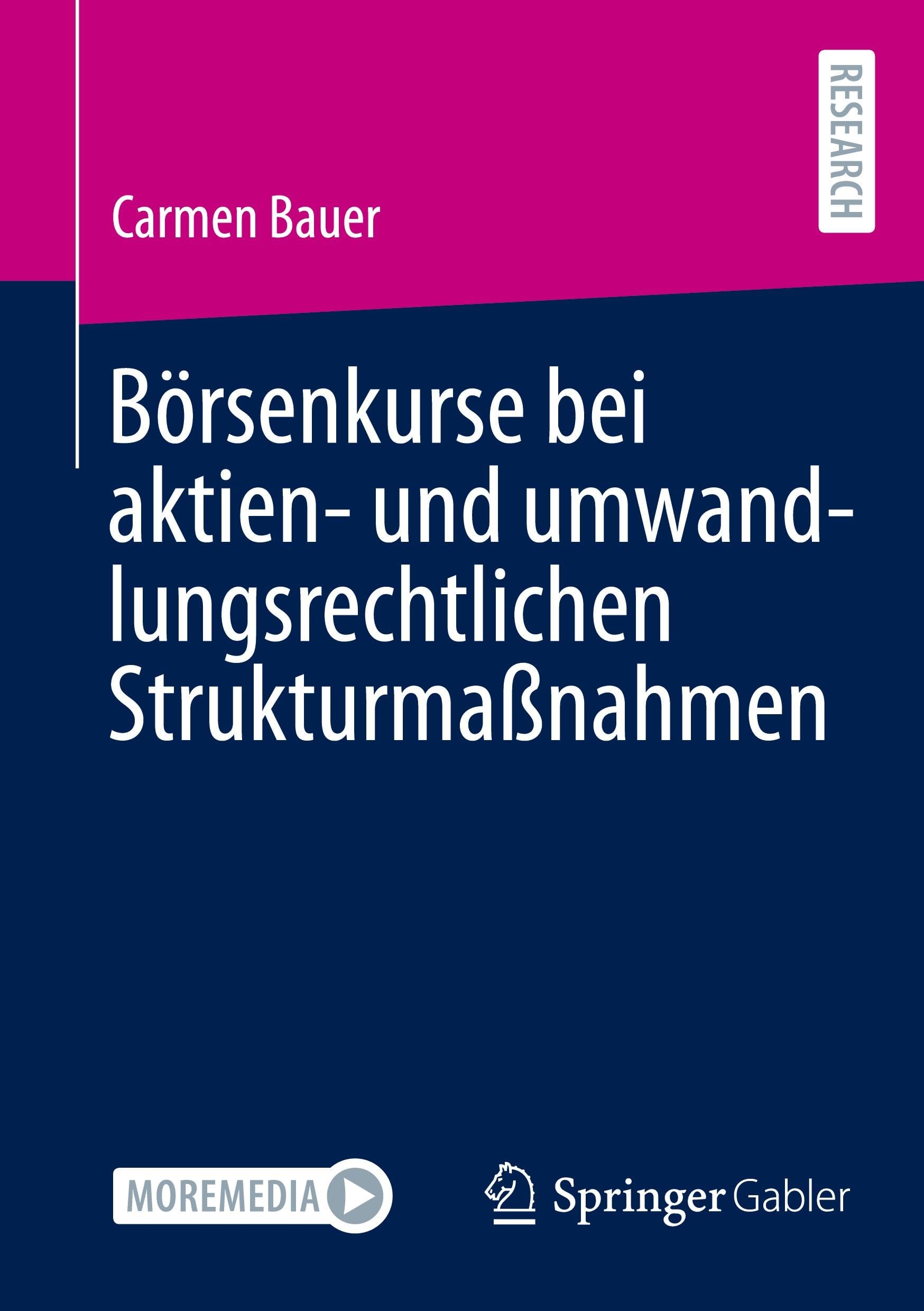 Börsenkurse bei aktien- und umwandlungsrechtlichen Strukturmaßnahmen: DE