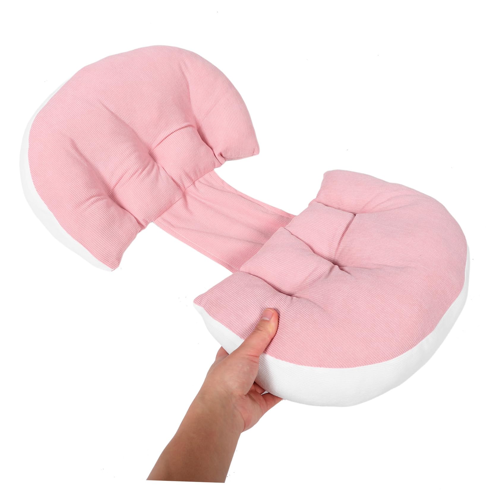 Cuscino Maternità U Shaped per Incinte per Schiena e Cuscino Multifunzionale per Comfort Notturno e Riduzione Del Lombare