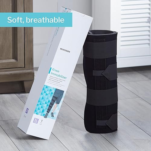 Miniatura 5 de McKesson Rodillera inmovilizadora, enderezadora de piernas ajustable, talla única, 36 pulgadas de circunferencia, 18 pulgadas de longitud, 1 unidad