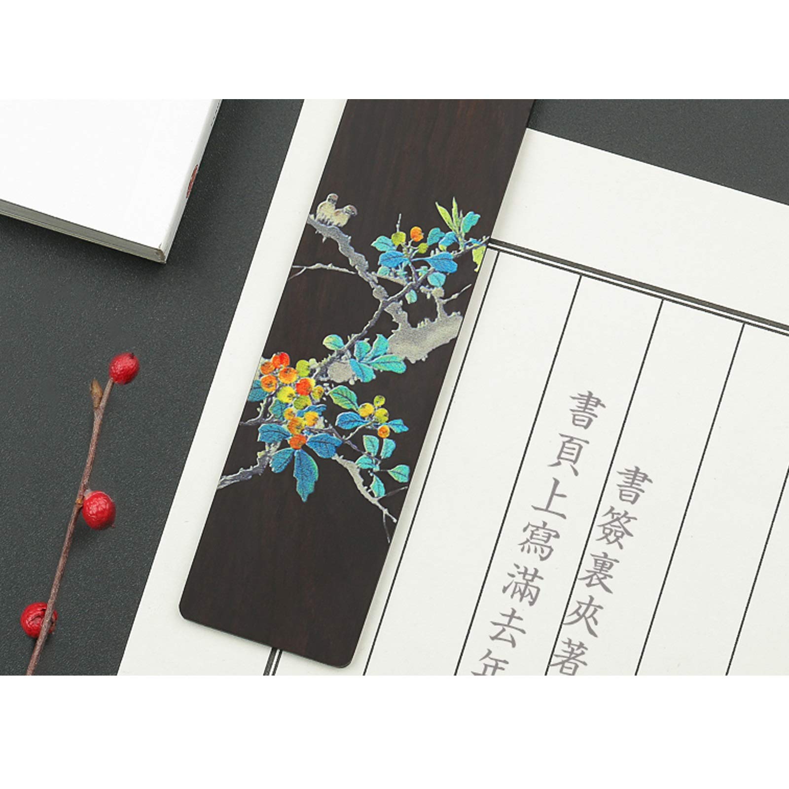 Marque Pages Fait à la Main en Bois Bookmark, Classique Peint Ajouter Un Signet, est Un Cadeau Unique for Les Enseignants, Les étudiants, Les Hommes et Les Femmes Signets (Color : C)