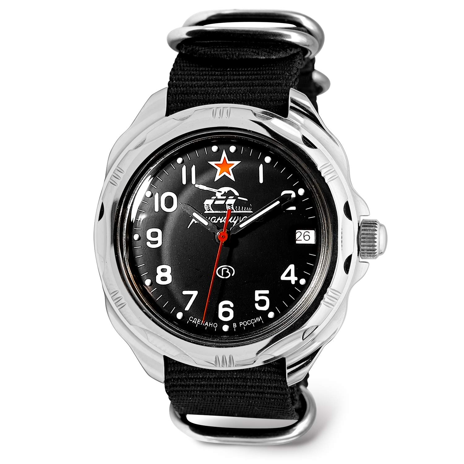 VOSTOK | Men’s Komandirskie Tank Commander Russian Mechanical Military Watch | 306 Series