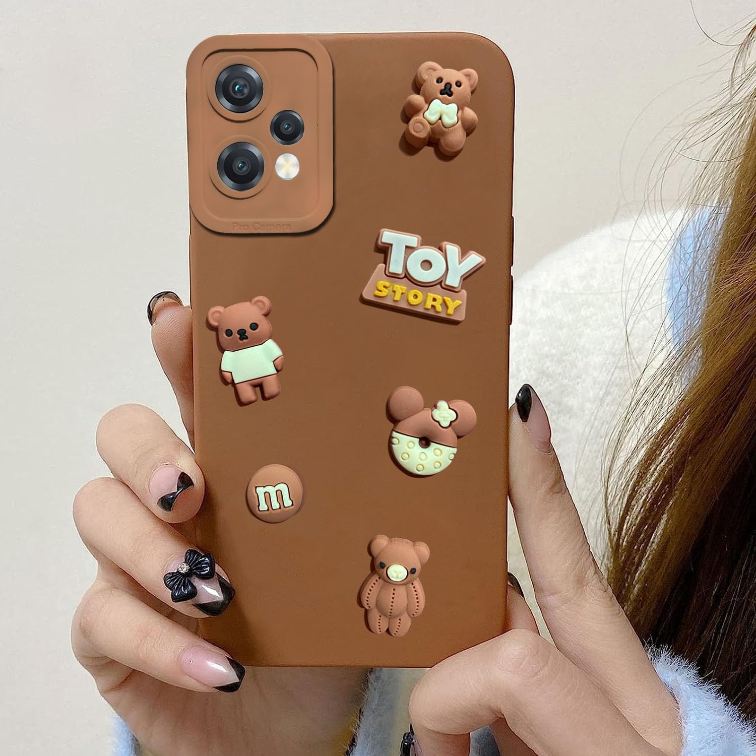 KC Back Cover for Oneplus Nord CE 2 Lite 5G - 3D Cute Cartoon Characters and Donut Shockproof Soft Bumper Silicone Case with Camera Protection (Brown) (B0CG5WT7KD) Amazon Price History, Amazon Price Tracker