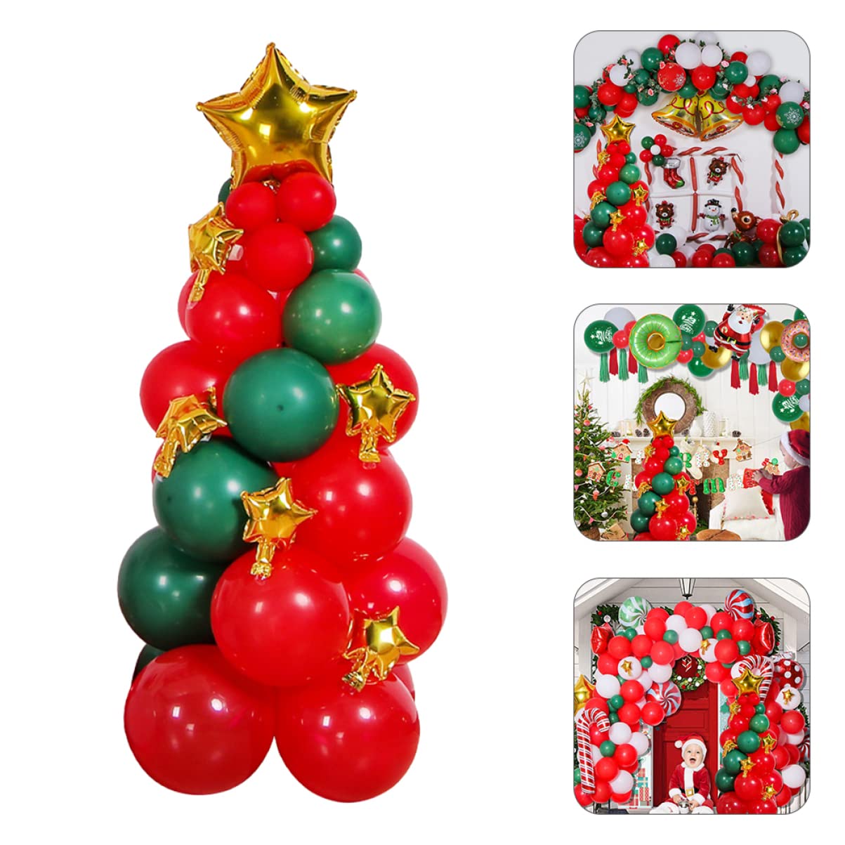Toyvian 2sets Palloncini Di Natale e Kit Decorazioni Per Feste Natalizie Facile Da Assemblare Per Ghirlande e Atmosfera Festiva