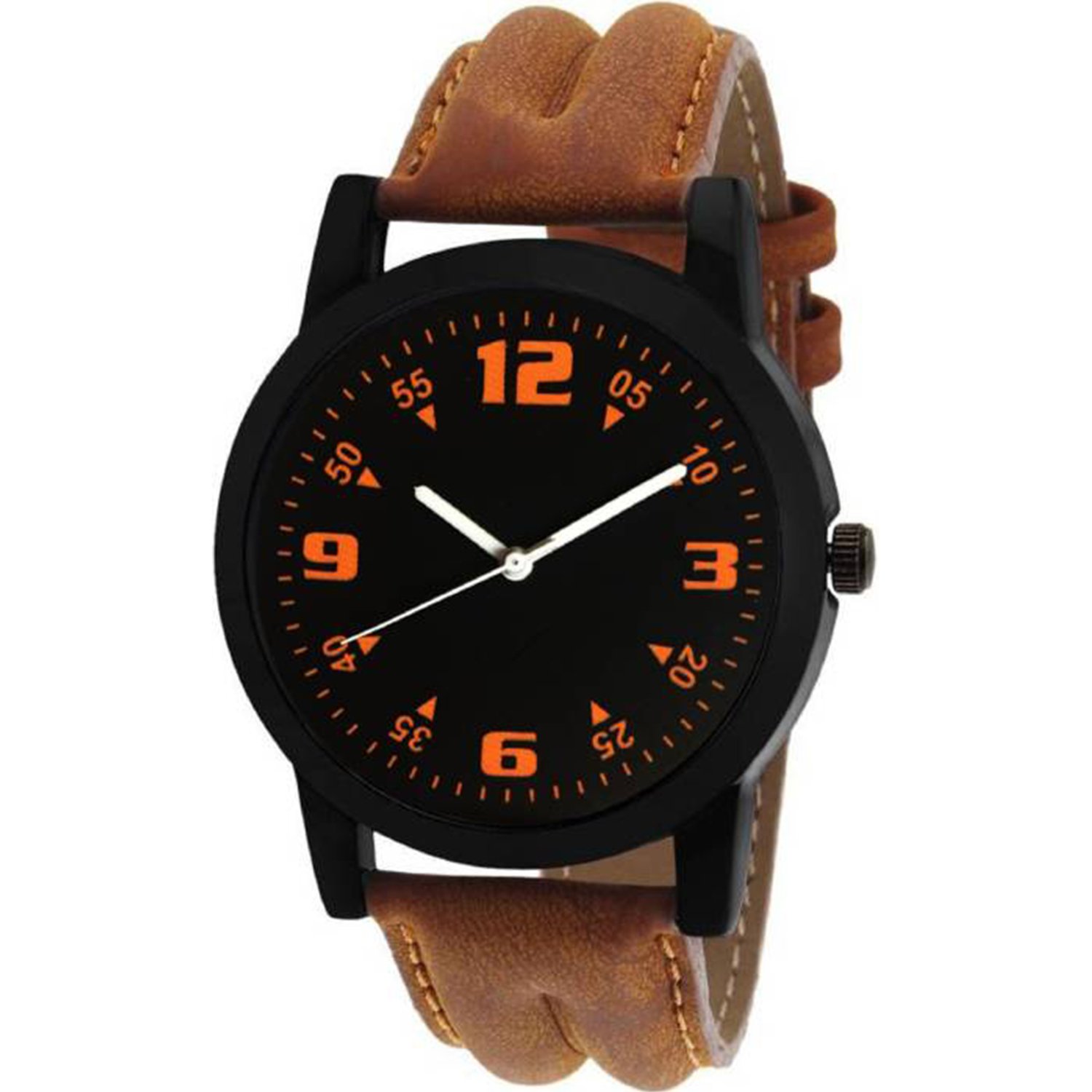 Acnos® Premium Black Dial Brown Strap Analogue Watch for Men Pack of 1 (FX457) (B07MR17JNJ) Amazon Price History, Amazon Price Tracker