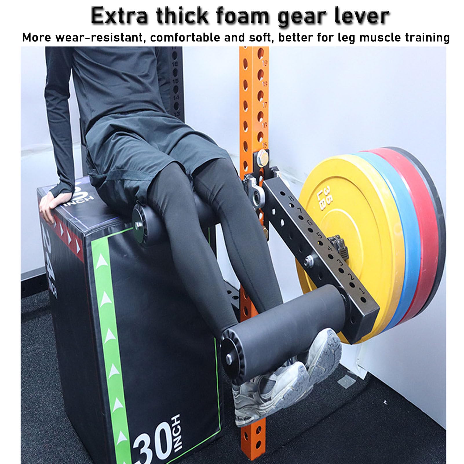 Beinstrecker-Gerät im Sitzen, Training der Beinmuskelgruppen, Zubehör für Fitness-Kniebeugenständer, Beinkraft-Curl-Trainingsgerät für Sportler, Maximale Belastung 272 kg, 18–25 mm Durchmesser