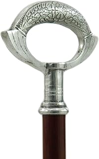 Cavagnini, wooden walking stick, arc, customizable in color, length and tip, for men and women