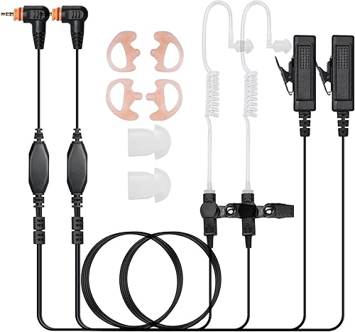 Miniatura 13 de Motorola XPR 7550e Auricular, XPR6350 XPR6550 XPR7550 APX 4000 6000 7000 Walkie Talkie compatible con auriculares de radio bidireccional