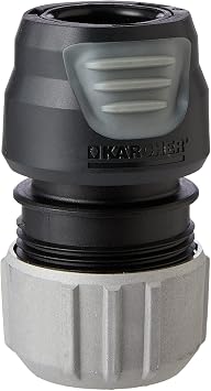 Karcher 2.645-196.0 Premium Universal Hose Connector with Aqua Stop, Black/Grey, 140.0 mm50.0 mm82.0 mm
