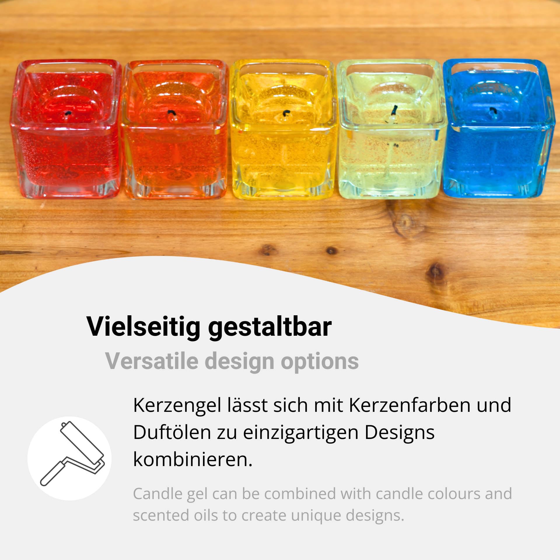 Kerzen-Gel transparent 3kg Kerzengel Gelwachs zum Kerzen gießen
