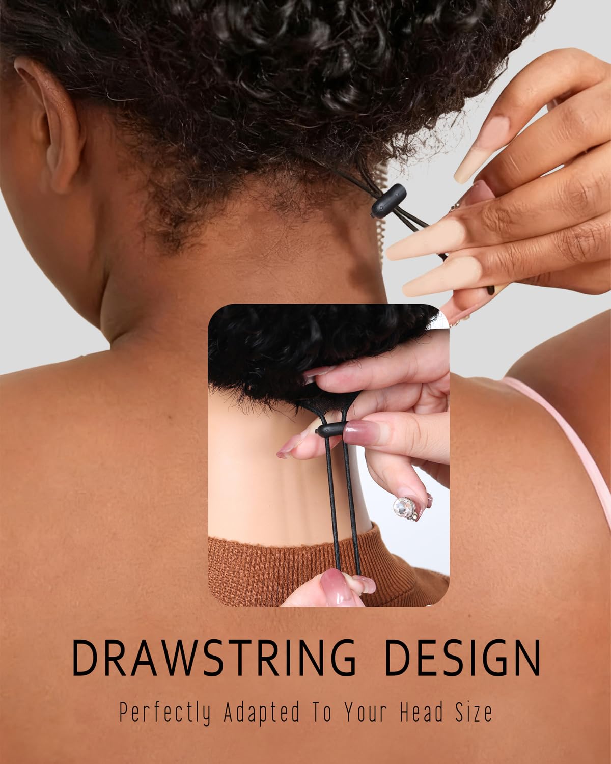 Curly Half Wig Human Hair Glueless Wigs Human Hair 16 Inch Half Wig Curly Human Hair Wigs For Black Women Headband Wig Human Hair 210% Density Seamless Clip Ins Flip Over Human Hair Glueless Wig