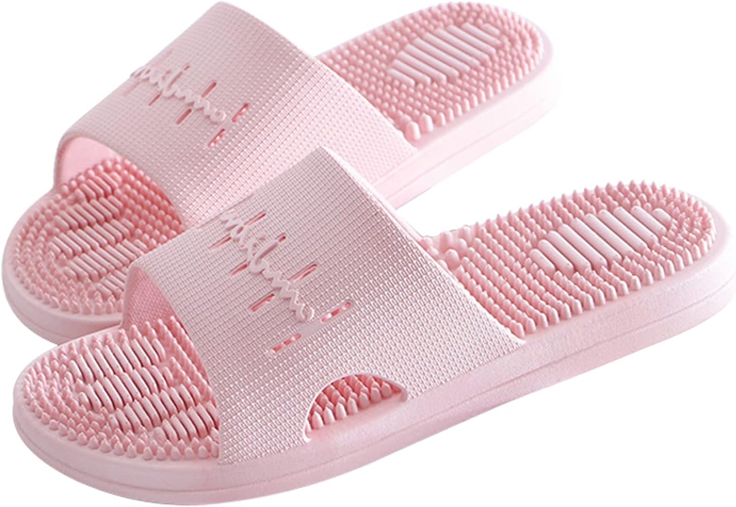 Massage Slippers Women Men Sandals Open Toe Shower Shoes Summer House Slippers for Bath Plantar Fasciitis Slides Ladies Girls Gym Non Slip Indoor