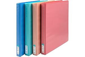 Yoobi 1/2 Inch Mini Binder Set of 4