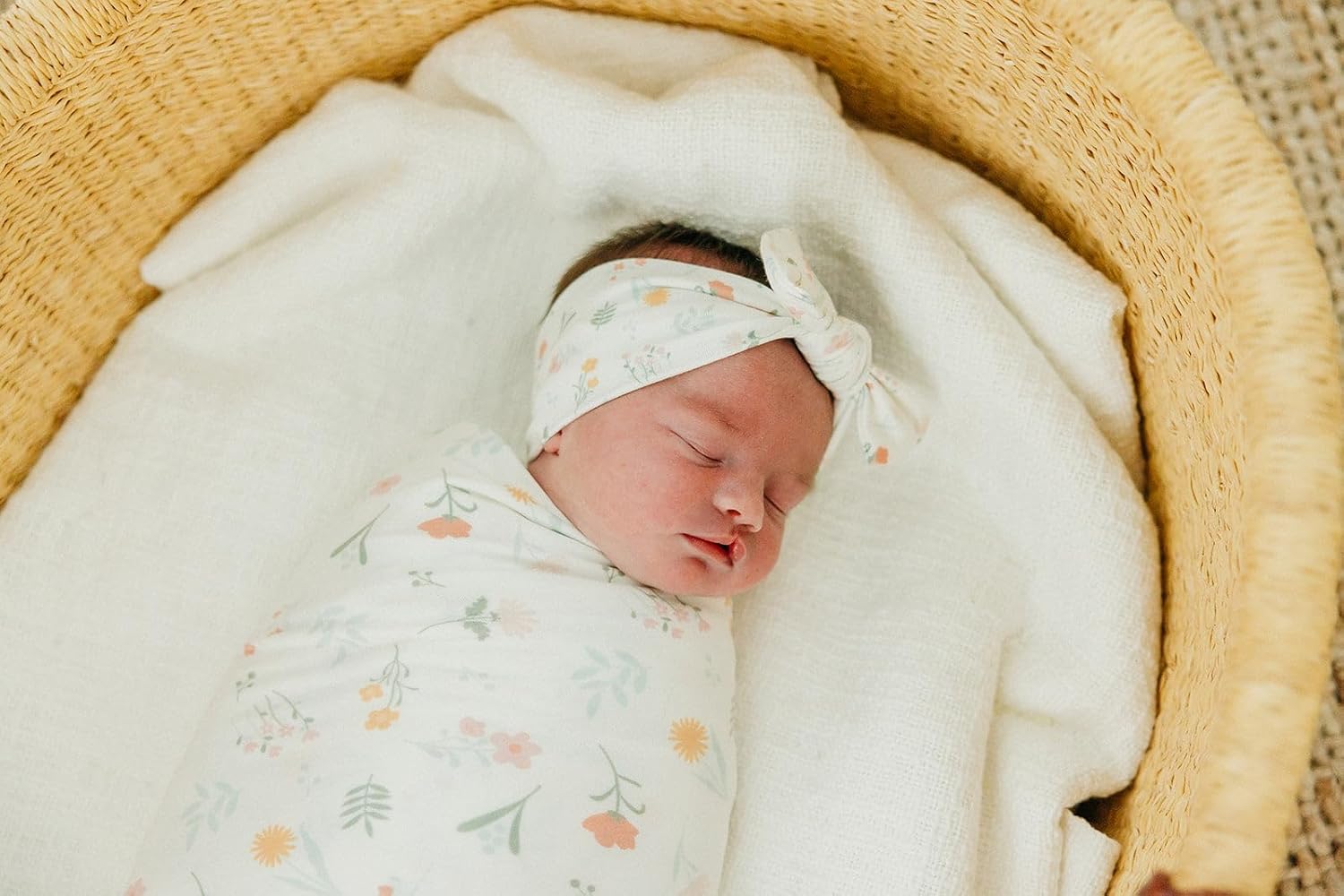 Copper Pearl Baby Swaddle Blanket - Premium Knit Baby Blanket, Large Soft Stretchy Receiving Blankets for Baby Boy and Girl, Swaddles for Newborn, Infant, and Toddler (Mabel) - Image 5