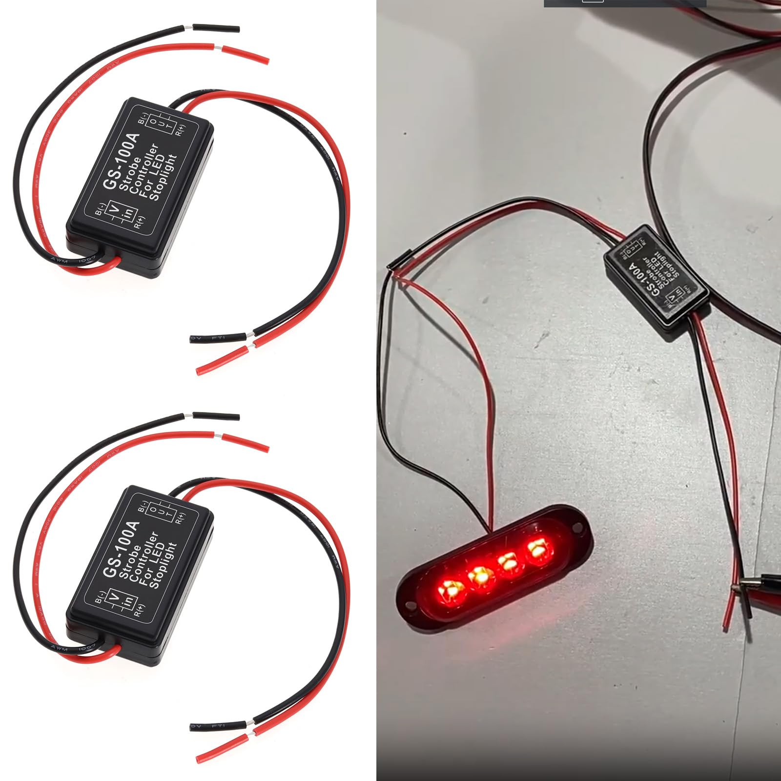 Universele Draadloze Controller LED DRL Flash Module voor Motorfiets 12V Strobe Controller