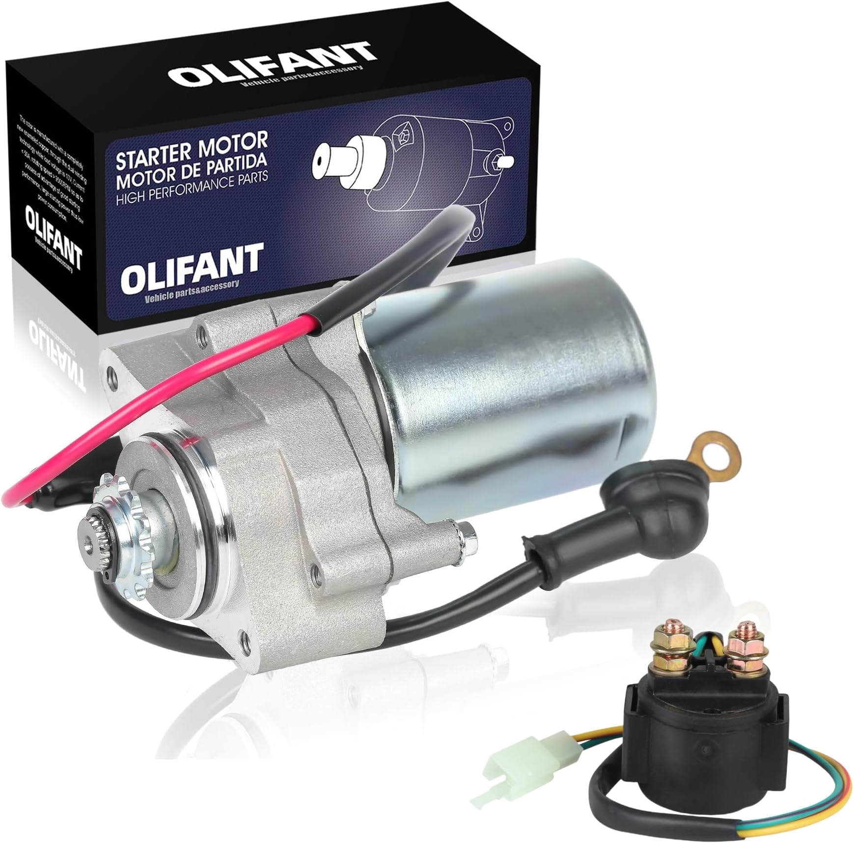 OLIFANT 2 Bolt Starter for Honda Clone Lower Bottom Mount 50cc 70cc 90cc 110cc 125cc Chinese Kids ATV Under Position Engine Starter