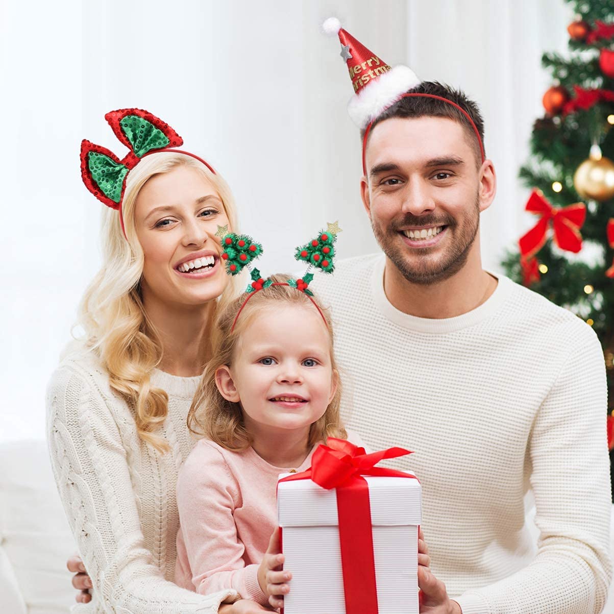Lurrose Weihnachtsbaum-Haarband – Festlicher Haarschmuck Für Kinder & Erwachsene