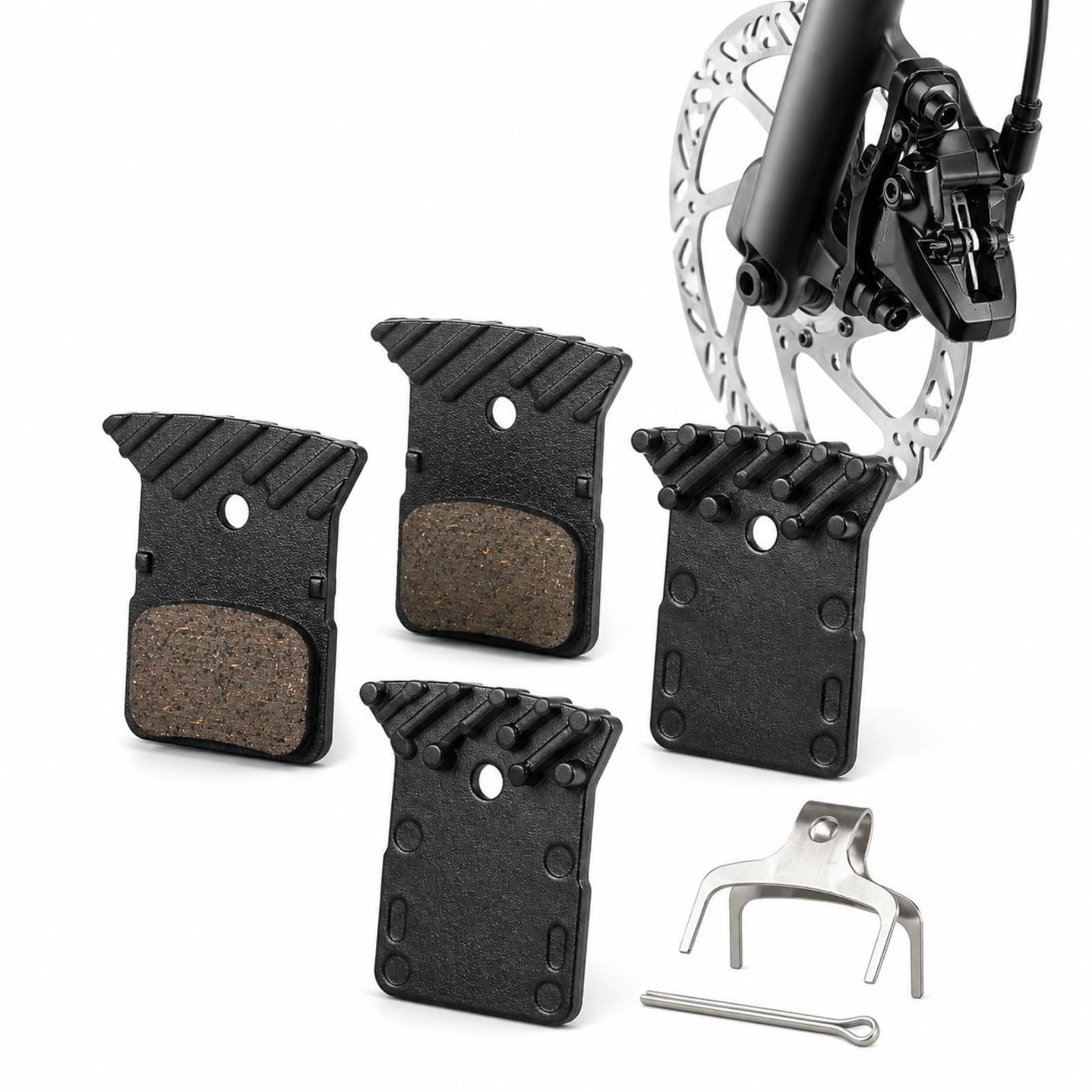 GengHeXIN Ceramic Disc Brake Pads for Shimano L03A-L05A with Cooling Fins