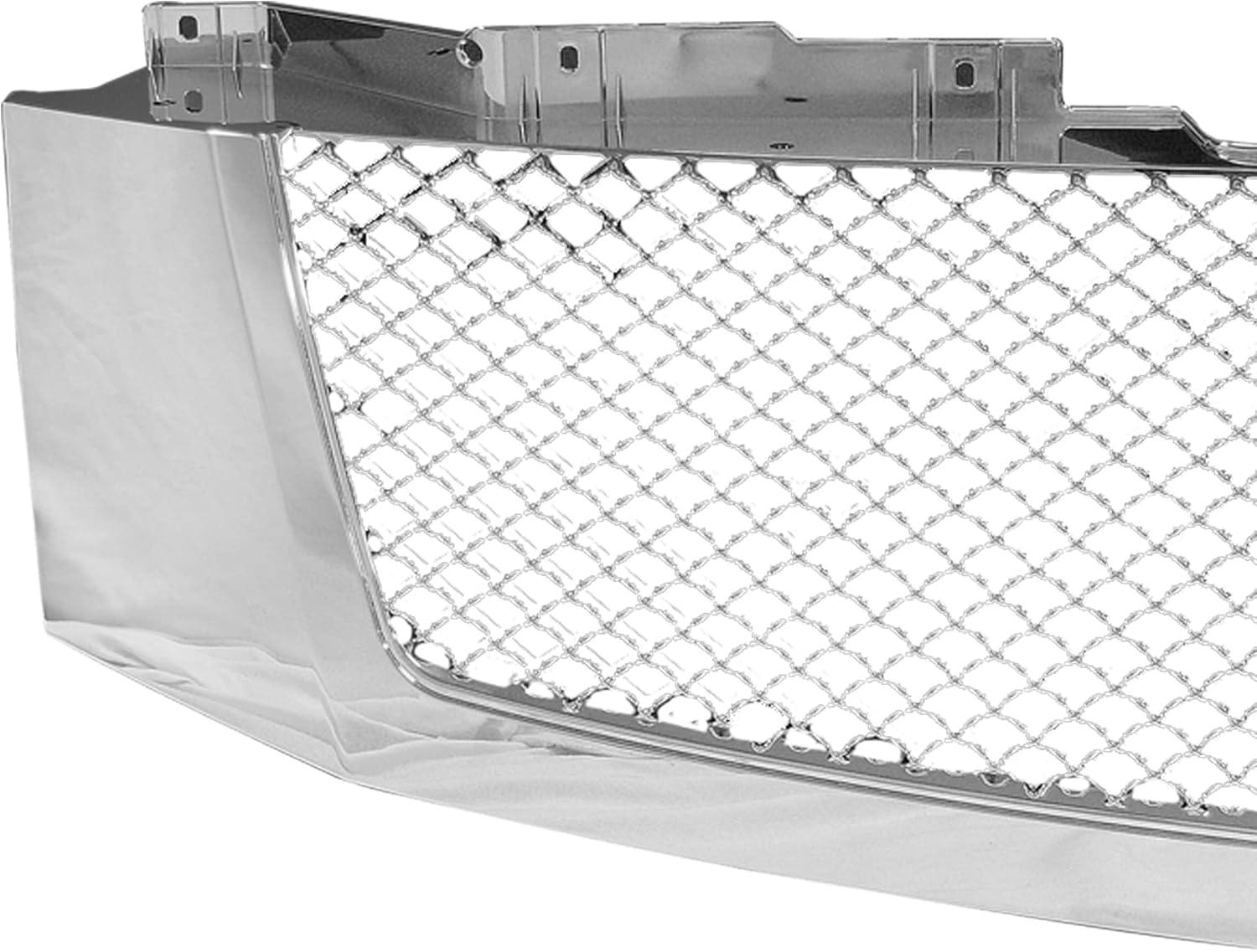 Armordillo USA 7146945 Mesh Front Hood Grille - Chrome 2007-2014 Cadillac Escalade