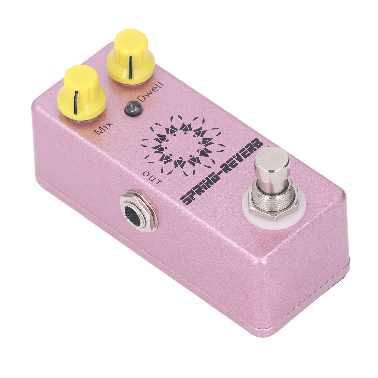 Aluminum Alloy Guitar Effect Pedal Enhance Your Guitar Sound Spring Reverb Pedal Functional Knobs True Bypass Switch 1/4 Inch Mono Jack