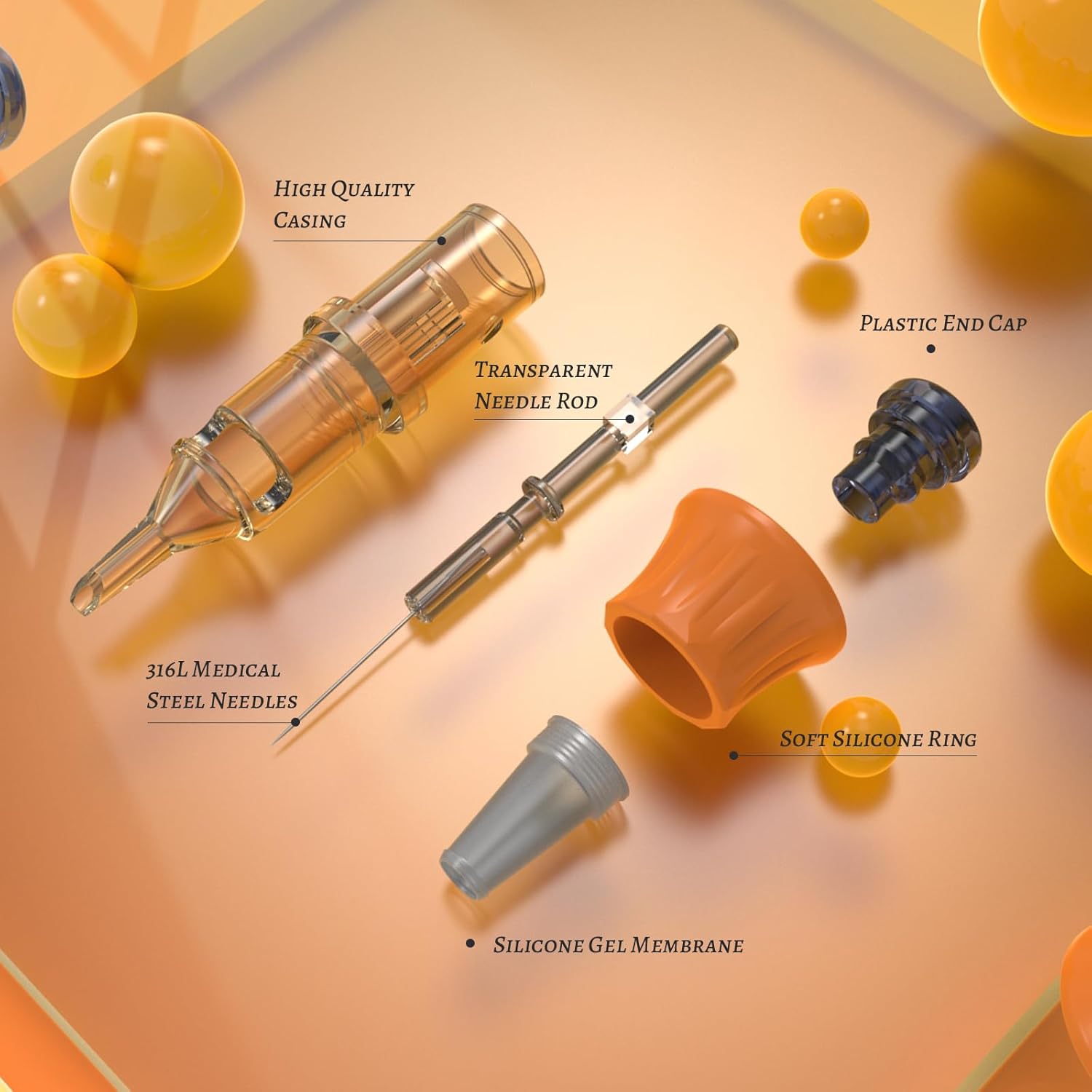 YILONG Tattoo Cartridge Needles 20Pcs Disposable Tattoo Needles Cartridge Round Liner Shader Magnum for Cartridge Tattoo Pen Machine Permanent Makeup Tattoo Supplies,1209RL - Image 2