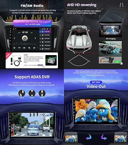 Miniatura 5 de Android 11 Car Radio Stereo for SsangYong Tivoli 2019-2021 9 Inch Touch Screen Built in Carplay Android Auto Steering Wheel Controls BT 5.0 FM AM