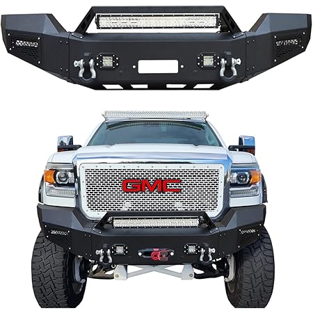 Ronghui GMC Sierra Front Bumper with Aluminum LED Light and