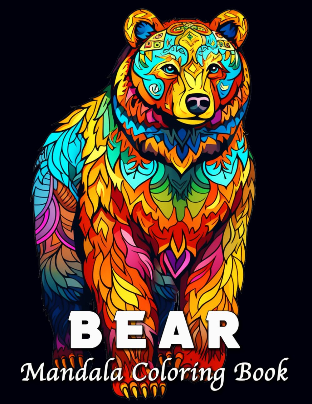 Bear Coloring Book: 60 Beautiful Bear Mandala Patterns for Stress Relief and Relaxation