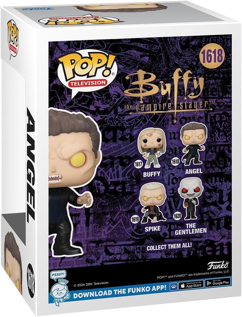 POP Funko TV: Buffy The Vampire Slayer - Angel (Angelus Vampire) Vinyl Figure Bundled Box Protector Case, Multicolor, 3.75 Inches