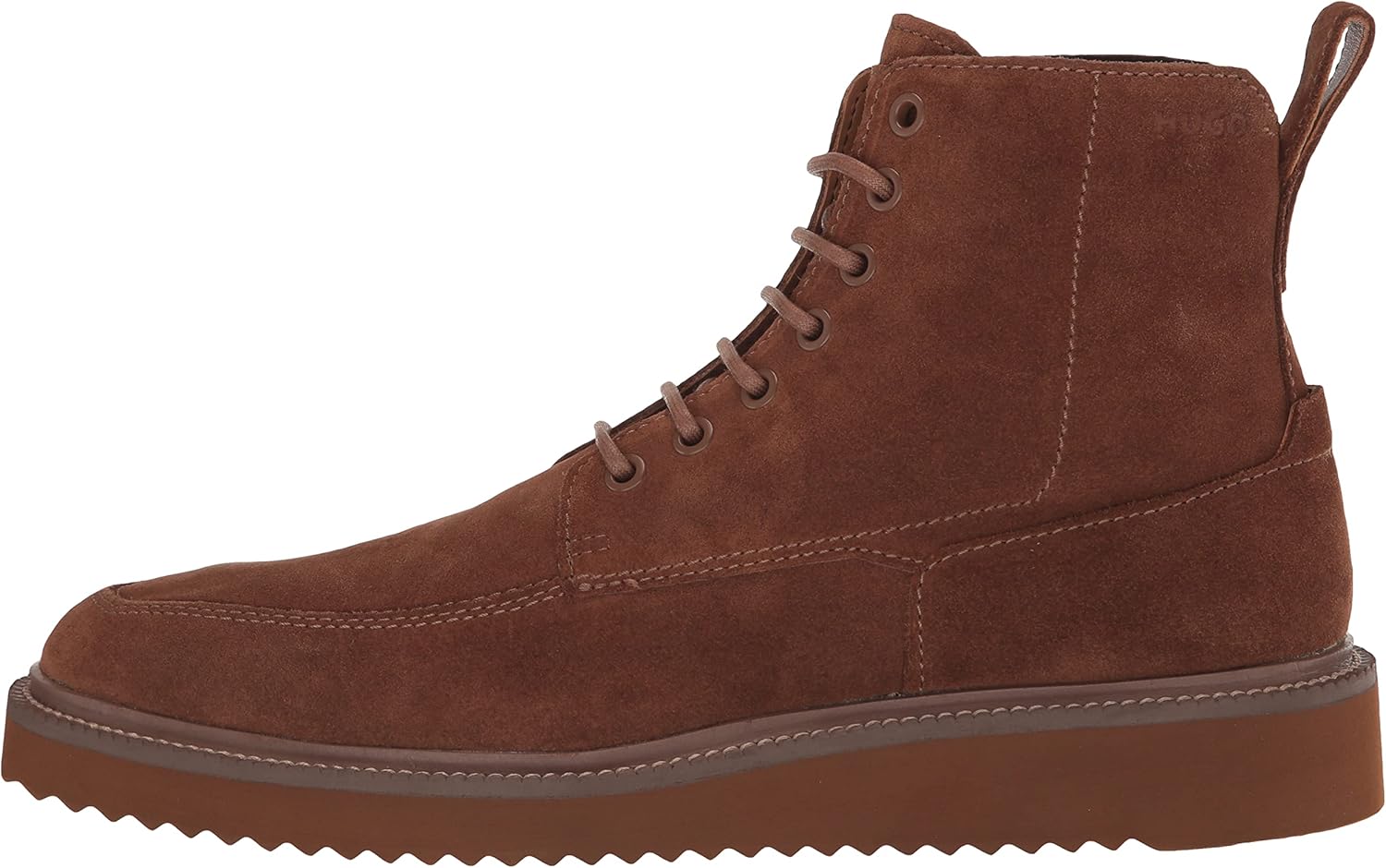 HUGO Men's Round Toe Lace Up Boots